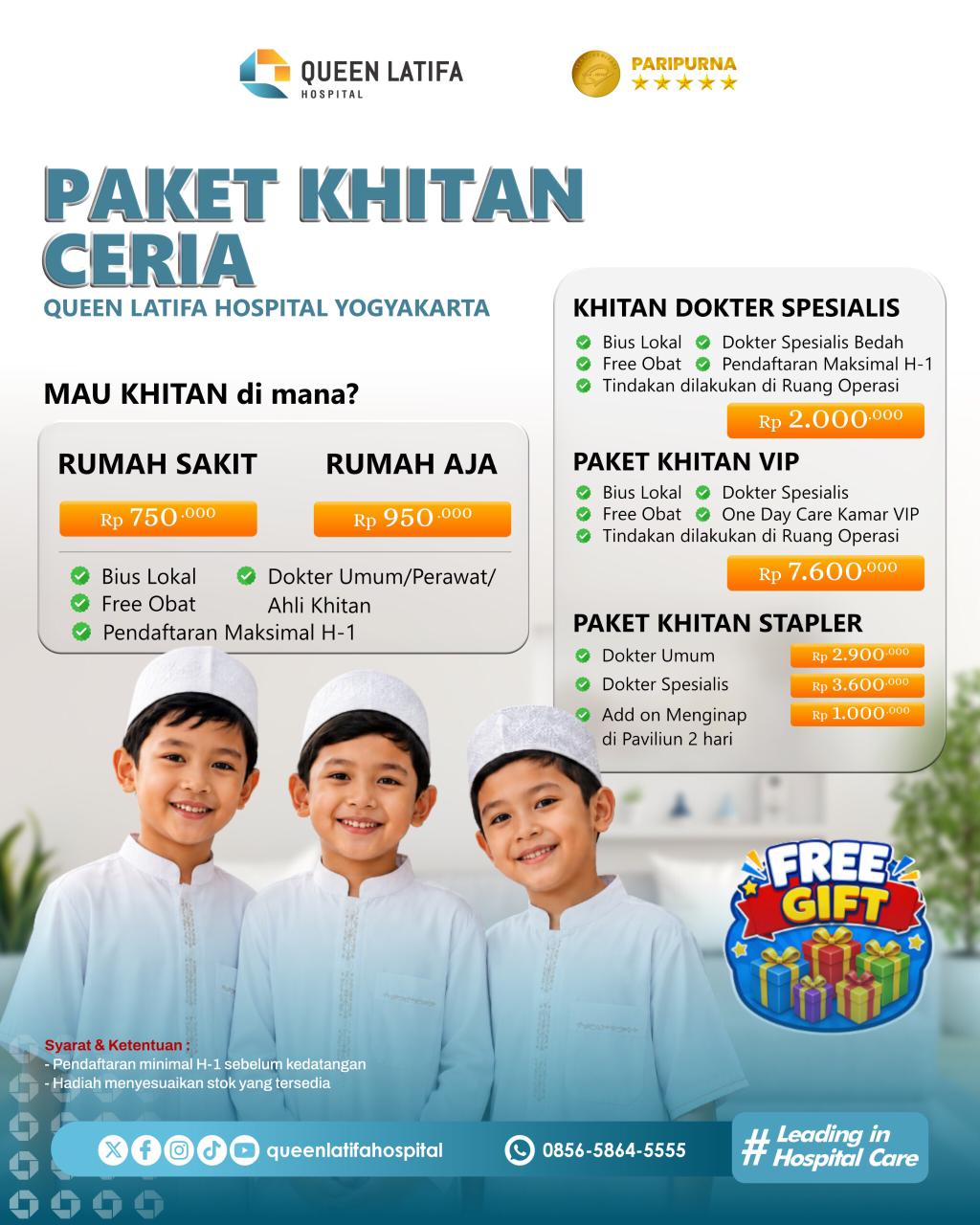 Paket Khitan Ceria Queen Latifa Hospital Jogja