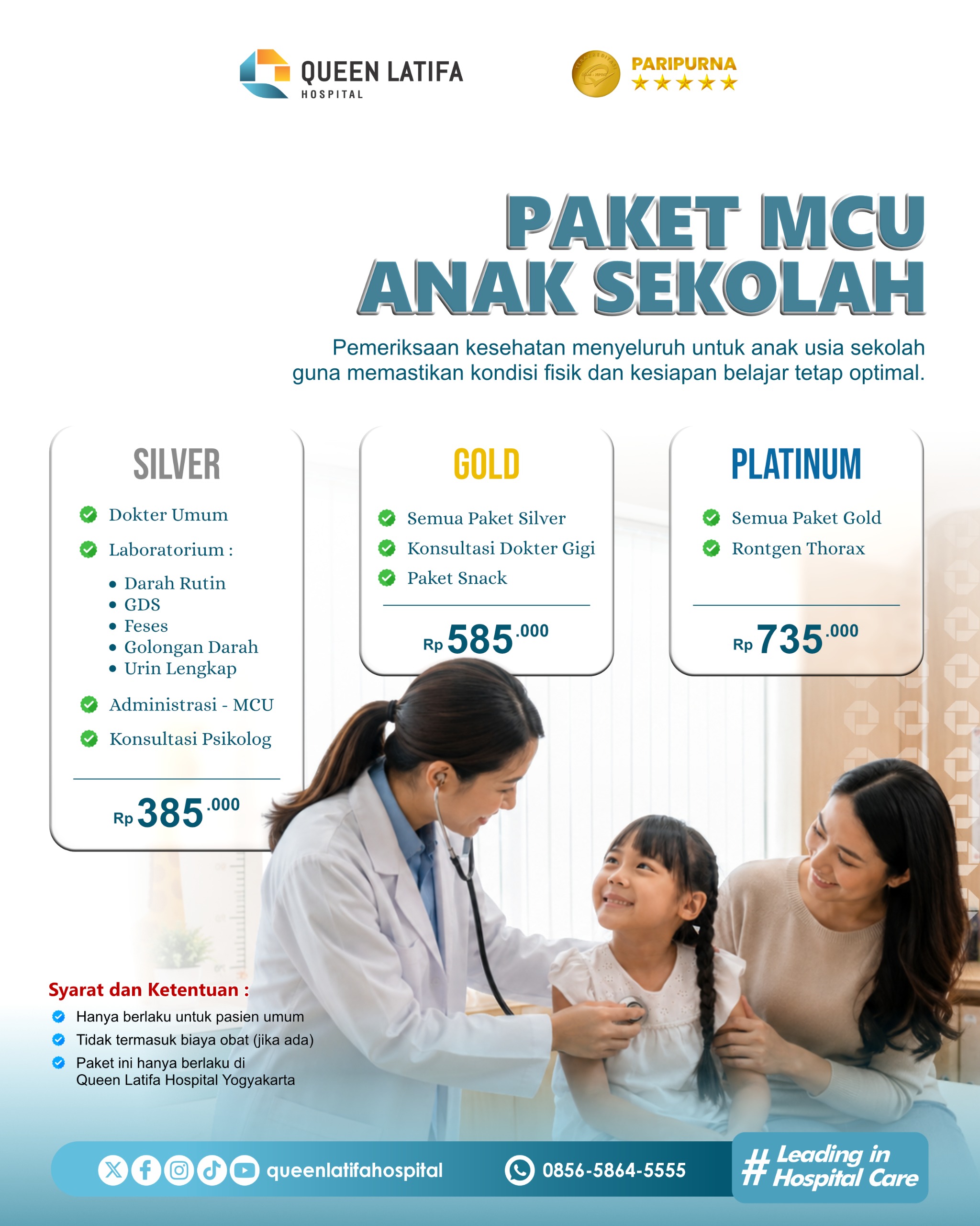 Pastikan Si Kecil Siap Belajar dengan Kondisi Kesehatan yang Optimal dengan MCU Anak 